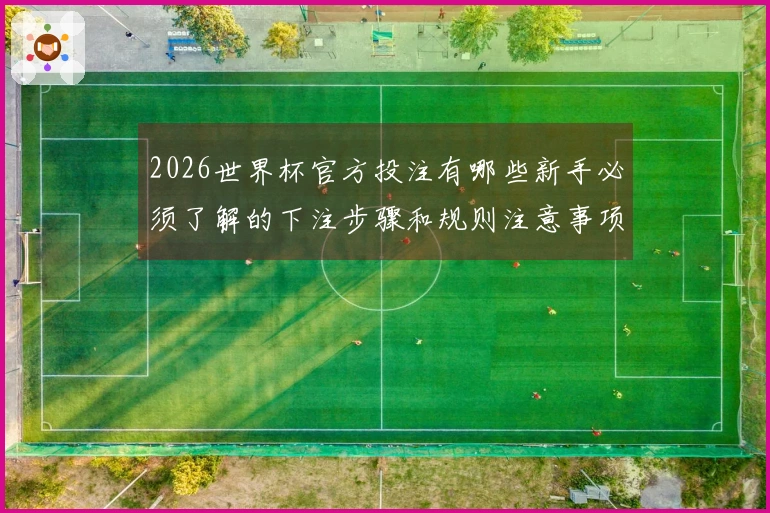 2026世界杯官方投注有哪些新手必须了解的下注步骤和规则注意事项